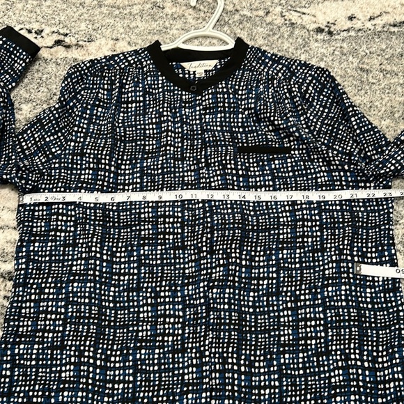 Northern reflection Tradition, S 18P, navy blue and white hidden button up - Picture 2 of 12